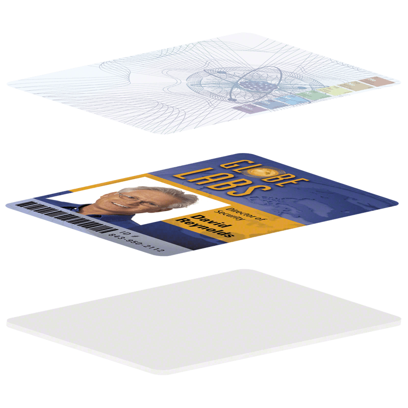 Security ID cards and printers are better with custom lamiantes