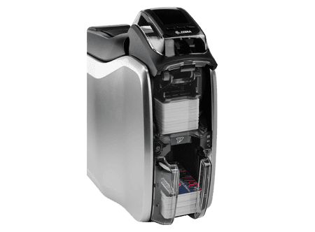 Zebra ZC100 Card Printer opened